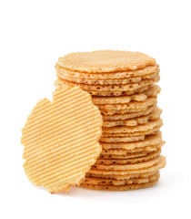 Stack of wheat crispbreads
