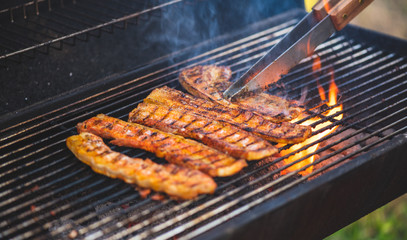 meat on grill