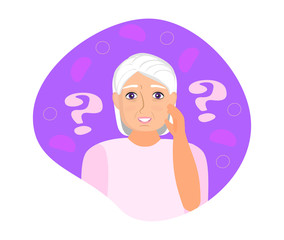 Alzheimer old man, neurology health care, Parkinson or dementia metaphor are shown.