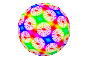 World of African batiks, white background