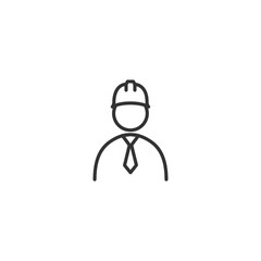 Foreman icon line icon in simple design on a white background