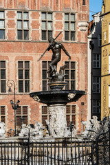 Fototapeta premium Neptunbrunnen Danzig