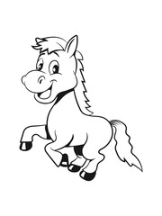 Pony Pferd laufen aufbäumen spass Mädchen jungen süss lieb springen spielen frech lächeln 1c