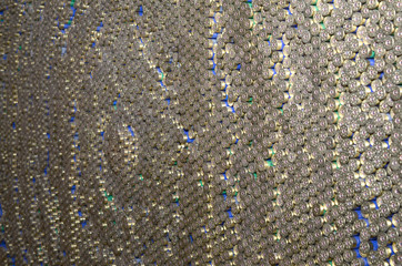 Pattern of 12 gauge cartridges for shotgun bullets. Shells for hunting rifle close up. Backdrop for...