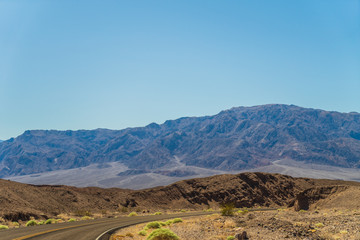 Amazing view over the Death Valley in USA