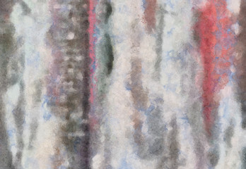 Close up oil paint abstract background. Art textured brushstrokes in macro. Part of painting. Old style artwork. Dirty watercolor texture. Modern pattern. Chaotic splashes. Multi-colors design.