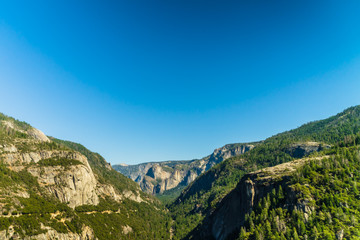 Fototapeta na wymiar Amazing view over the Yosemite National Park in USA