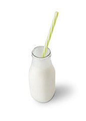 Kefir drink isolated on a white background