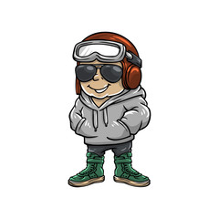 Handdrawn Illustration Hype Pilot