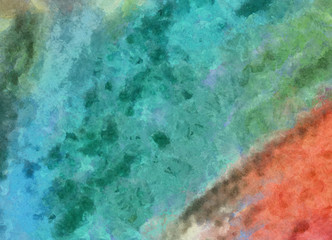 Close up oil paint abstract background. Art textured brushstrokes in macro. Part of painting. Old style artwork. Dirty watercolor texture. Modern pattern. Chaotic splashes. Multi-colors design.