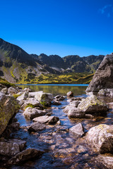 Fototapeta na wymiar Summer in Tatra Mountains - view on most spectacular rocky summits