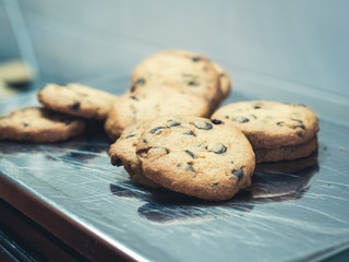 some handmade biscuits on a scale