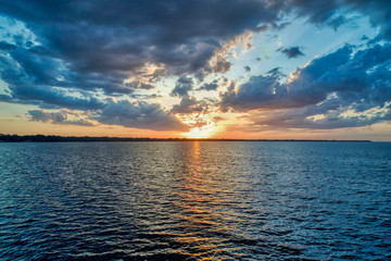 Fototapeta premium Sunset at Choctawhatchee Bay, Florida