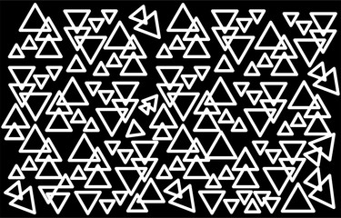 Fototapeta premium abstract backgorund. from a triangular arrangement with white lines and black background. flat style. art value.