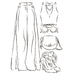 set outfitt ink illustration