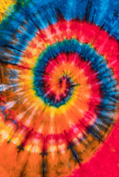 Colorful Abstract Psychedelic Tie Dye Swirl Design © naturalv