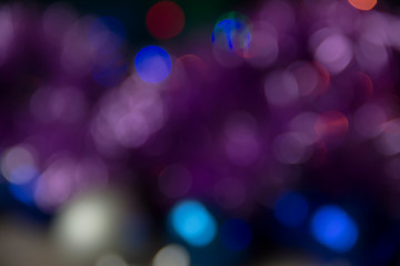 Blur Christmas lights. Circle Bokeh effect