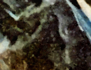 High quality detailed close up texture. Macro background in oil. Dry strokes of brush. Amazing beauty backdrop. Perfect pattern in vintage painting style.