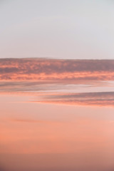 Close-up of clouds in sky during sunset.