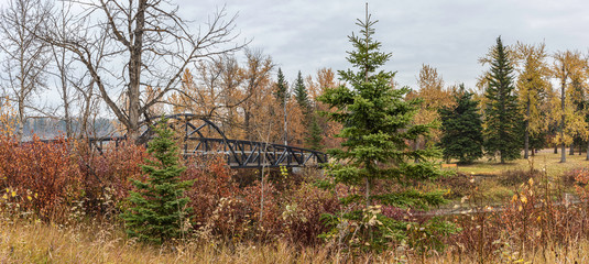 Obraz premium Whitemud Creek Bridge