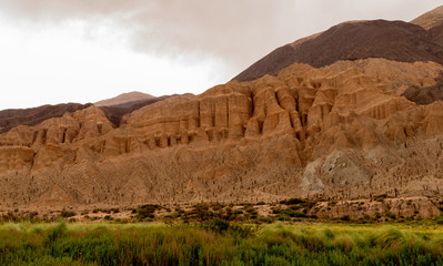 Mountain in the gorge of the bull, ( quebrada del toro ), Salta, Argentina