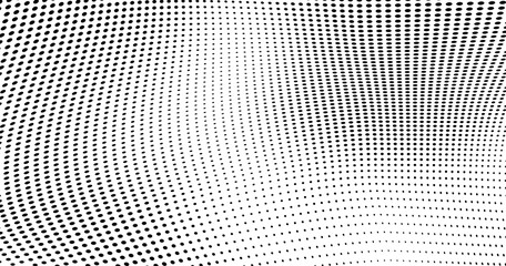Vector halftone texture. Chaotic dance of dots. Template for printing on posters, labels, business cards. Abstract background