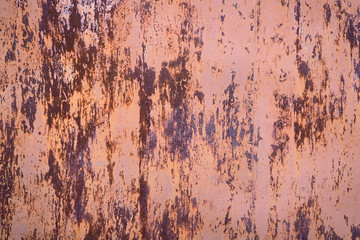 metal surface with old paint and rust