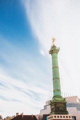 July Column in the Place de la Bastille in Paris