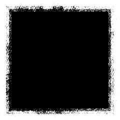 Grunge background black rectangular isolated on white background