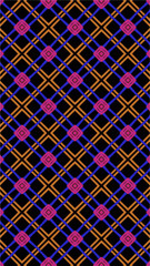 Ornate geometric pattern and abstract colored background