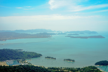 panoramic view of the island Langkawi Malaysia