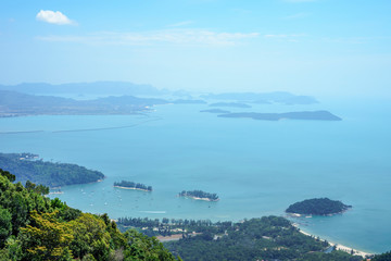 aerial view of the island