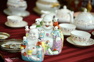 old things in the flea market