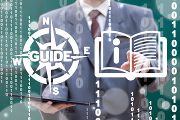 User Guide Digital Online Web FAQ Concept. Manual Tutorial Handbook Business Data Technology.