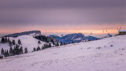 Semnoz sunset Annecy
