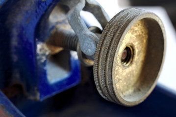 hobel close up rändelschraube