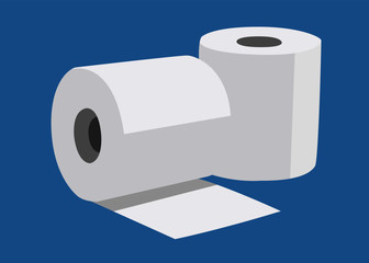 Toilet paper vector illustration isolated