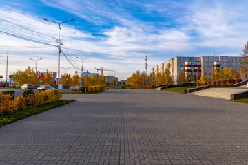 Colorful bright Sunny autumn day