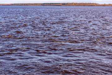 Ob river from the waterfront