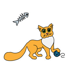 Cute cat illustration