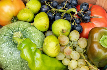 Vegetables in the local organic products market