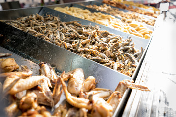 Comida en el mercado Cervantino