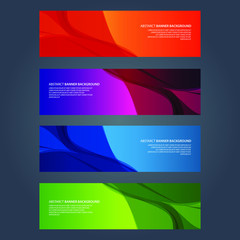 Fototapeta premium Vector Abstract design banner web template
