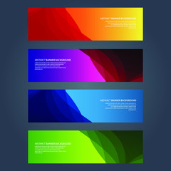 Naklejka premium Vector Abstract design banner web template