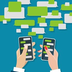 Messaging chat on mobile screens