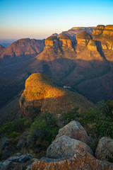 three rondavels and blyde river canyon at sunset, south africa 57