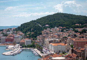 Fototapeta na wymiar Split Port, Croatia in Summer