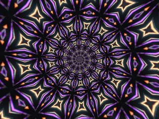 Colorful digital graphic kaleidoscope symmetry mandala style in laser light trial pattern, Tie Dye , spiderweb art abstract background for art projects, banner, business,   card, 3D, template