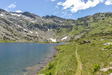 Landscape of The Fish Lakes, Rila mountain, Bulgaria