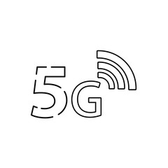 5g internet icon. icon for mobile phone or smart device. 